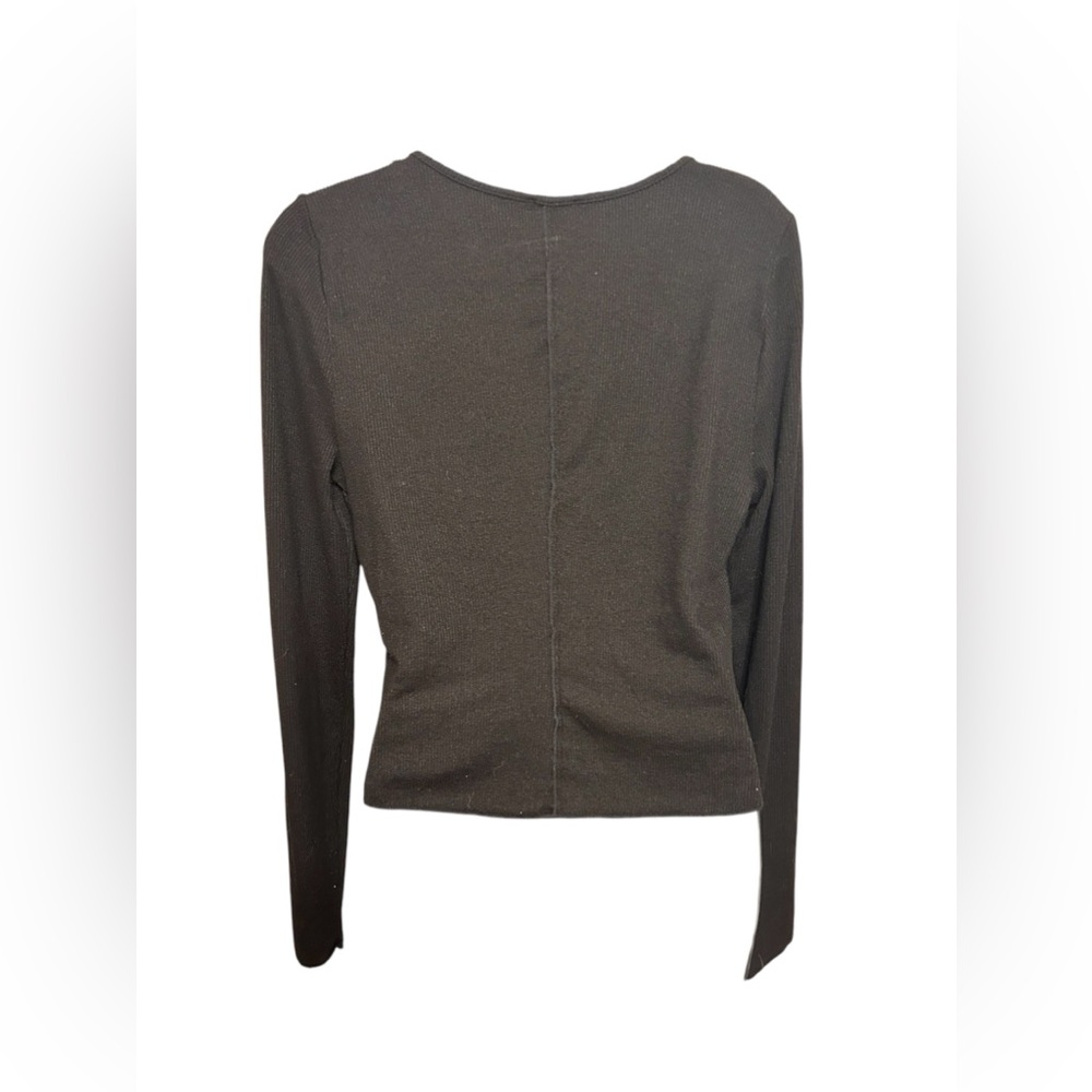Free people keep it basic black ribbed tee - Picture 6 of 8